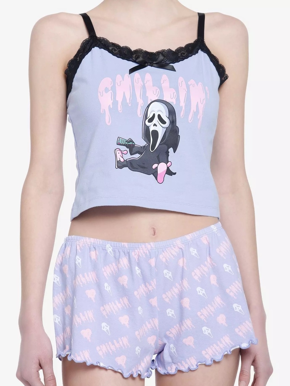 Scream Ghost Face Pastel Girls Lounge Set